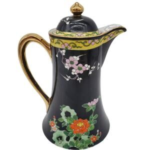 Flowery Porcelain Teapot - Made in Japan